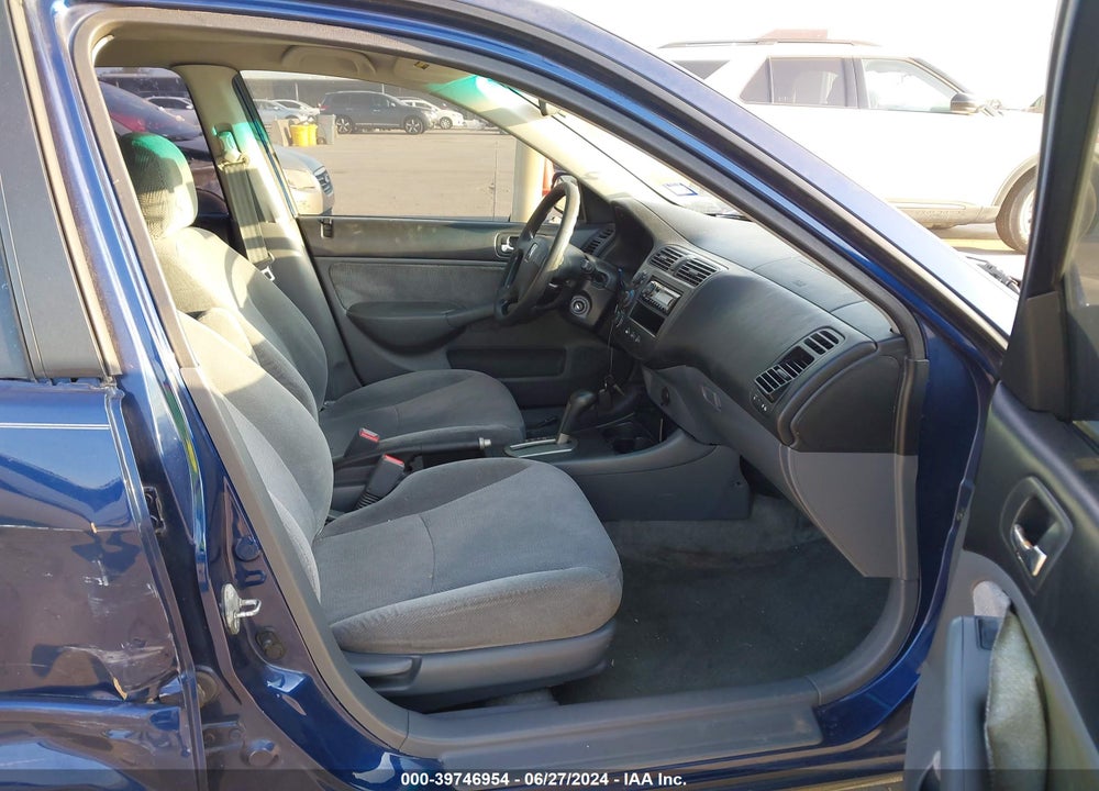 2002 HONDA CIVIC EX VIN: 1HGES26702L079365