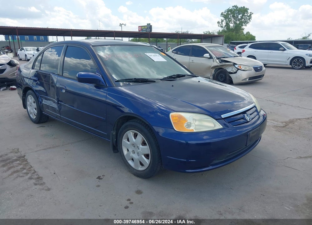 2002 HONDA CIVIC EX VIN: 1HGES26702L079365