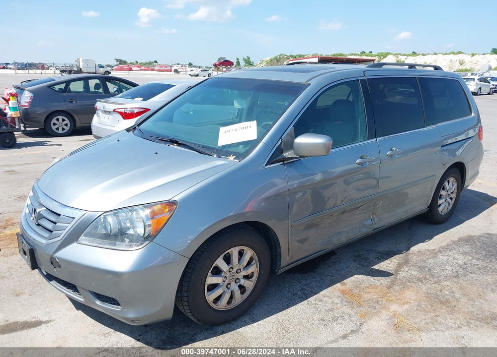 2008 HONDA ODYSSEY EX-L VIN: 5FNRL38758B041187