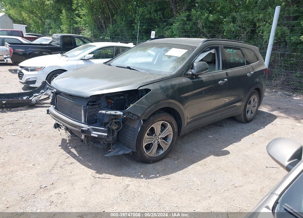 2014 HYUNDAI SANTA FE GLS VIN: KM8SN4HF7EU048391