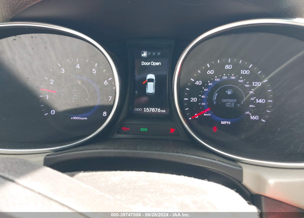 2014 HYUNDAI SANTA FE GLS VIN: KM8SN4HF7EU048391