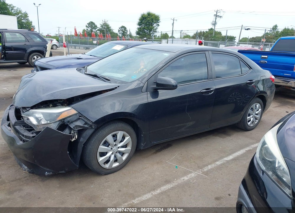 2016 TOYOTA COROLLA LE VIN: 2T1BURHE8GC626817