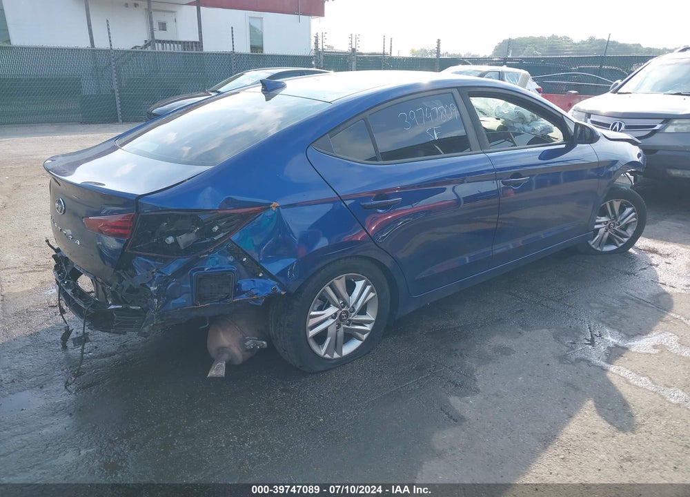 2019 HYUNDAI ELANTRA SEL VIN: 5NPD84LF1KH454491