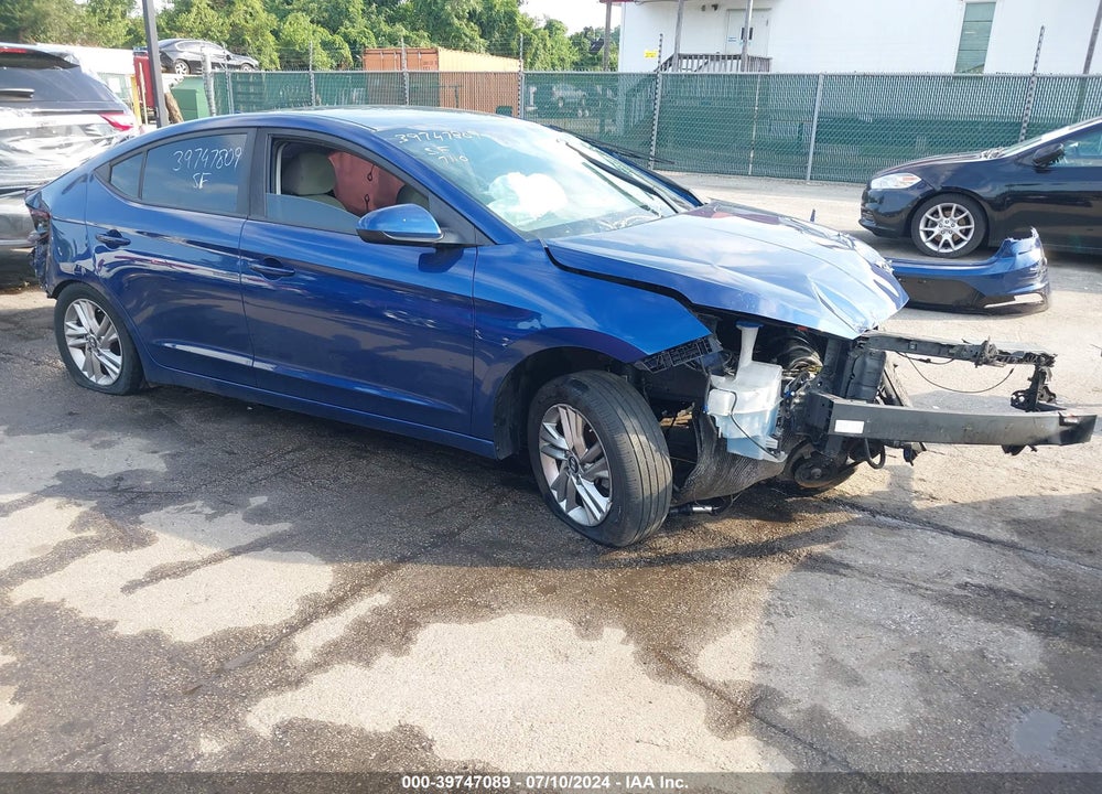 2019 HYUNDAI ELANTRA SEL VIN: 5NPD84LF1KH454491