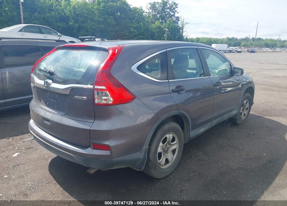 2016 HONDA CR-V LX VIN: 2HKRM4H37GH602330