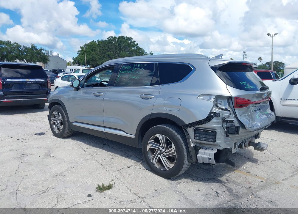 2022 HYUNDAI SANTA FE SEL VIN: 5NMS64AJ7NH407696