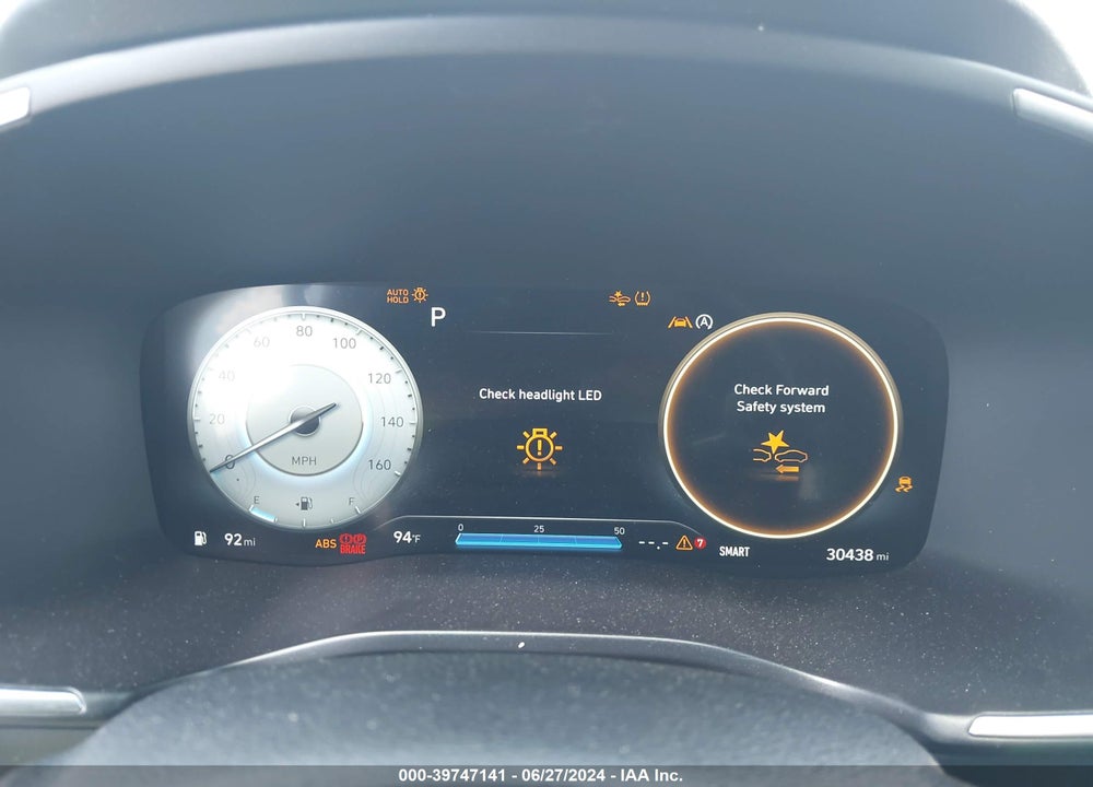 2022 HYUNDAI SANTA FE SEL VIN: 5NMS64AJ7NH407696