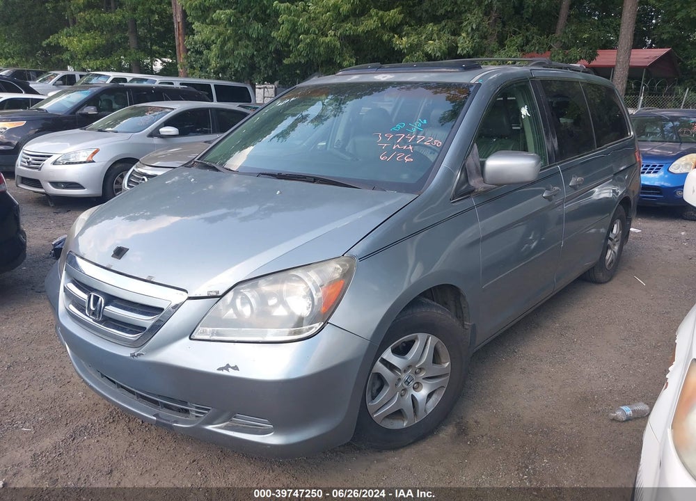 2006 HONDA ODYSSEY EX-L VIN: 5FNRL38786B056800