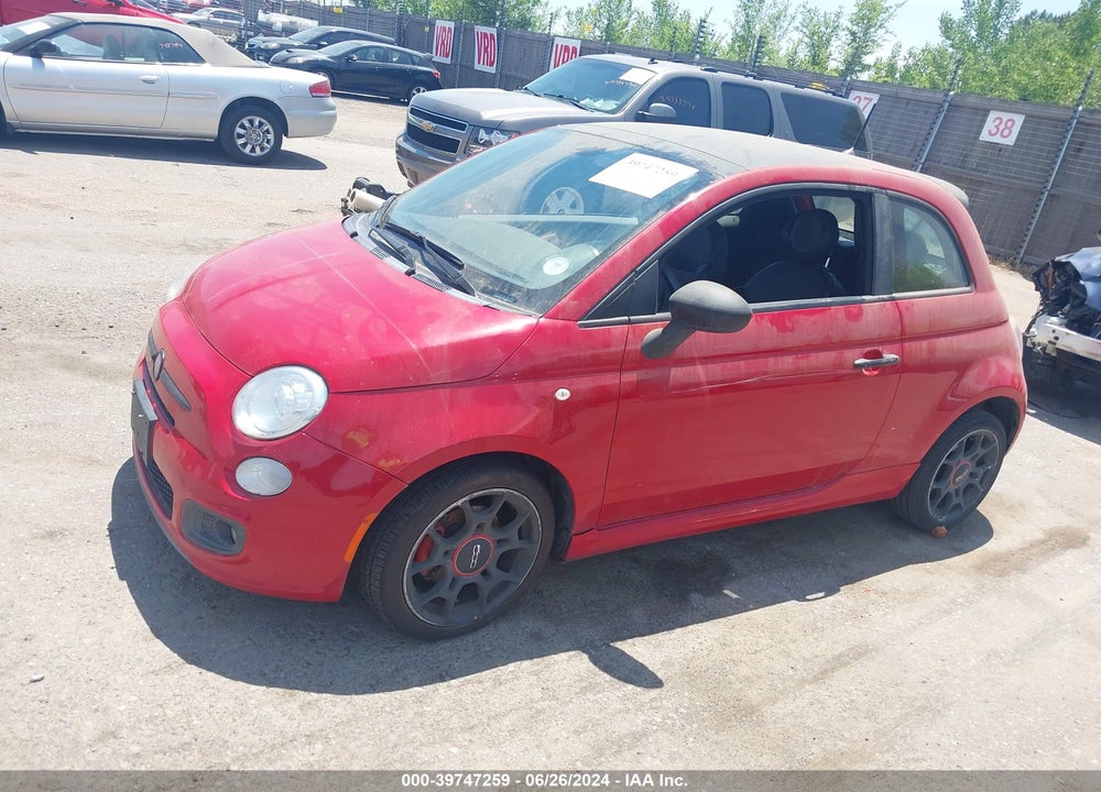 2012 FIAT 500 SPORT VIN: 3C3CFFBR1CT333491