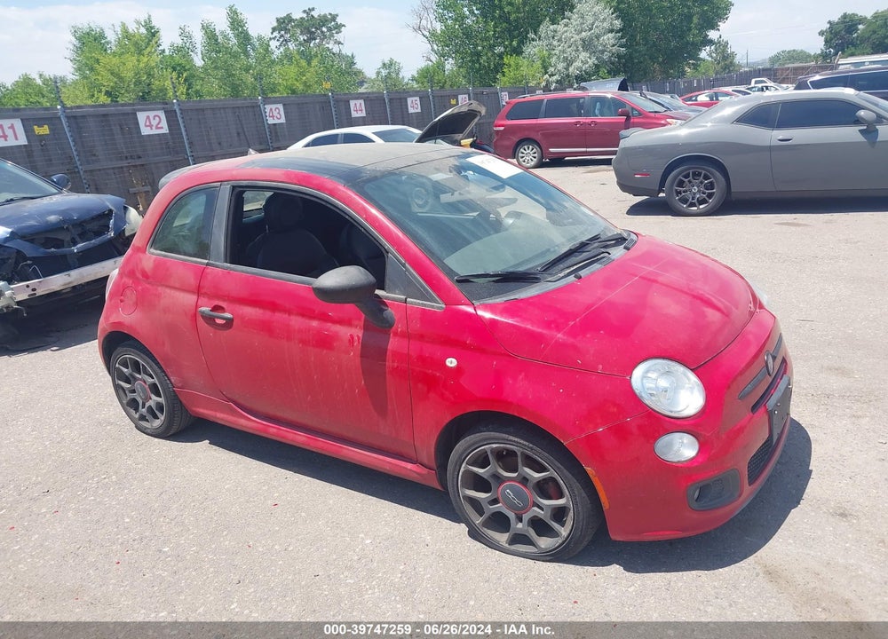 2012 FIAT 500 SPORT VIN: 3C3CFFBR1CT333491