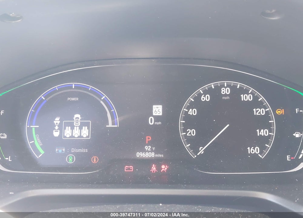 2022 HONDA ACCORD HYBRID TOURING VIN: 1HGCV3F95NA006983