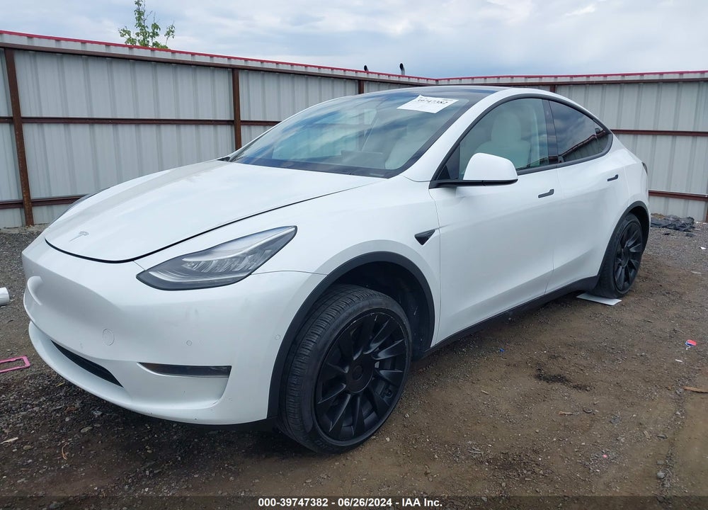 2020 TESLA MODEL Y LONG RANGE DUAL MOTOR ALL-WHEEL DRIVE VIN: 5YJYGDEE0LF022130