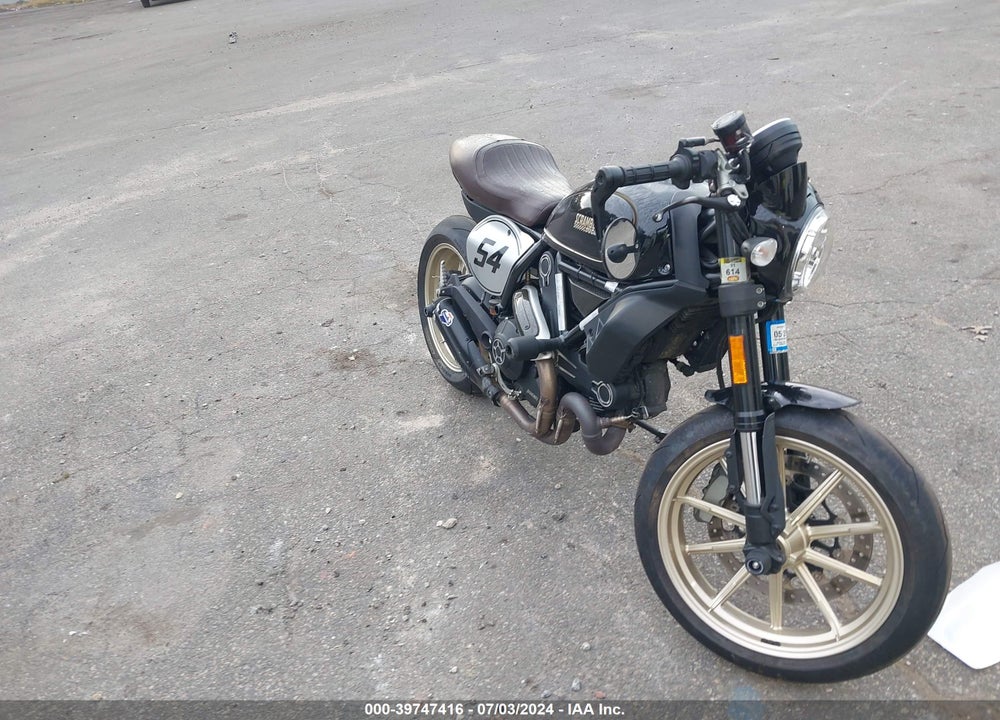 2017 DUCATI SCRAMBLER 800 VIN: ZDM15ANM7HB021049