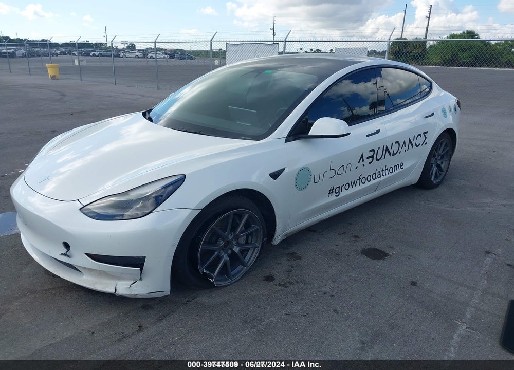 2022 TESLA MODEL 3 LONG RANGE DUAL MOTOR ALL-WHEEL DRIVE VIN: 5YJ3E1EB0NF152626