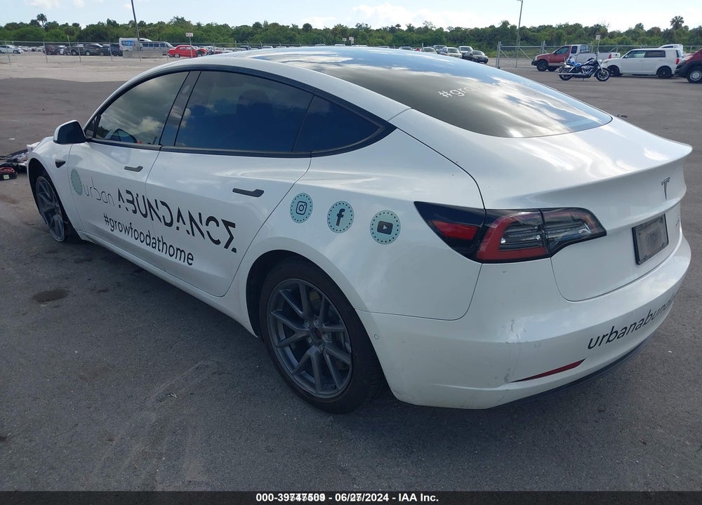 2022 TESLA MODEL 3 LONG RANGE DUAL MOTOR ALL-WHEEL DRIVE VIN: 5YJ3E1EB0NF152626