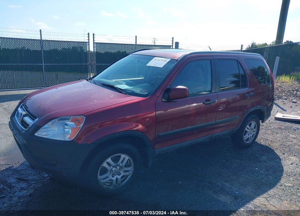 2004 HONDA CR-V EX VIN: SHSRD78884U255168