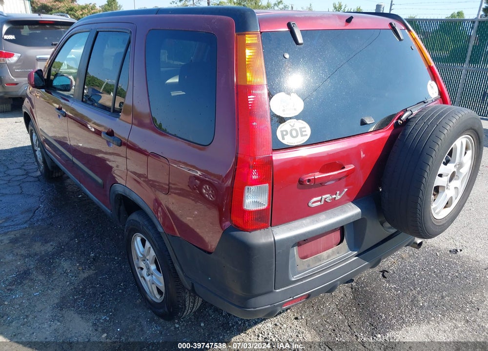 2004 HONDA CR-V EX VIN: SHSRD78884U255168