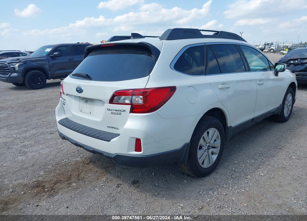 2017 SUBARU OUTBACK 2.5I PREMIUM VIN: 4S4BSADC4H3438815