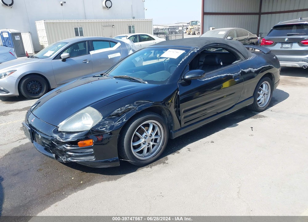 2001 MITSUBISHI ECLIPSE SPYDER GT VIN: 4A3AE85H41E124289