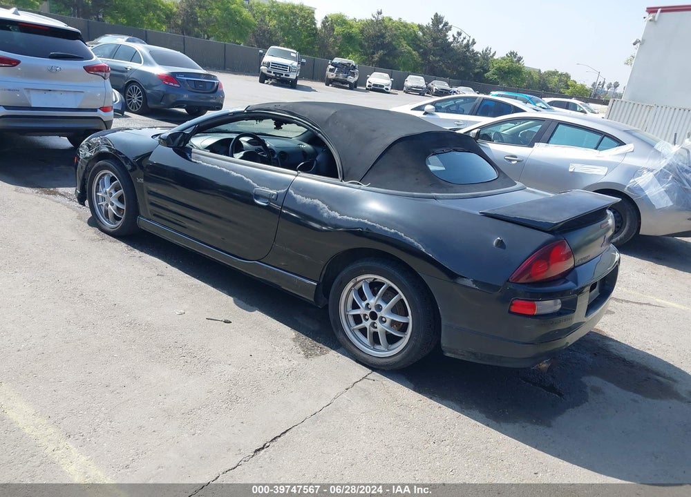2001 MITSUBISHI ECLIPSE SPYDER GT VIN: 4A3AE85H41E124289