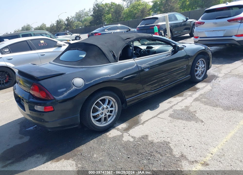 2001 MITSUBISHI ECLIPSE SPYDER GT VIN: 4A3AE85H41E124289