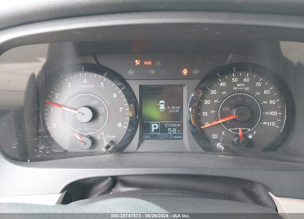 2015 TOYOTA SIENNA LE 8 PASSENGER VIN: 5TDKK3DCXFS574488