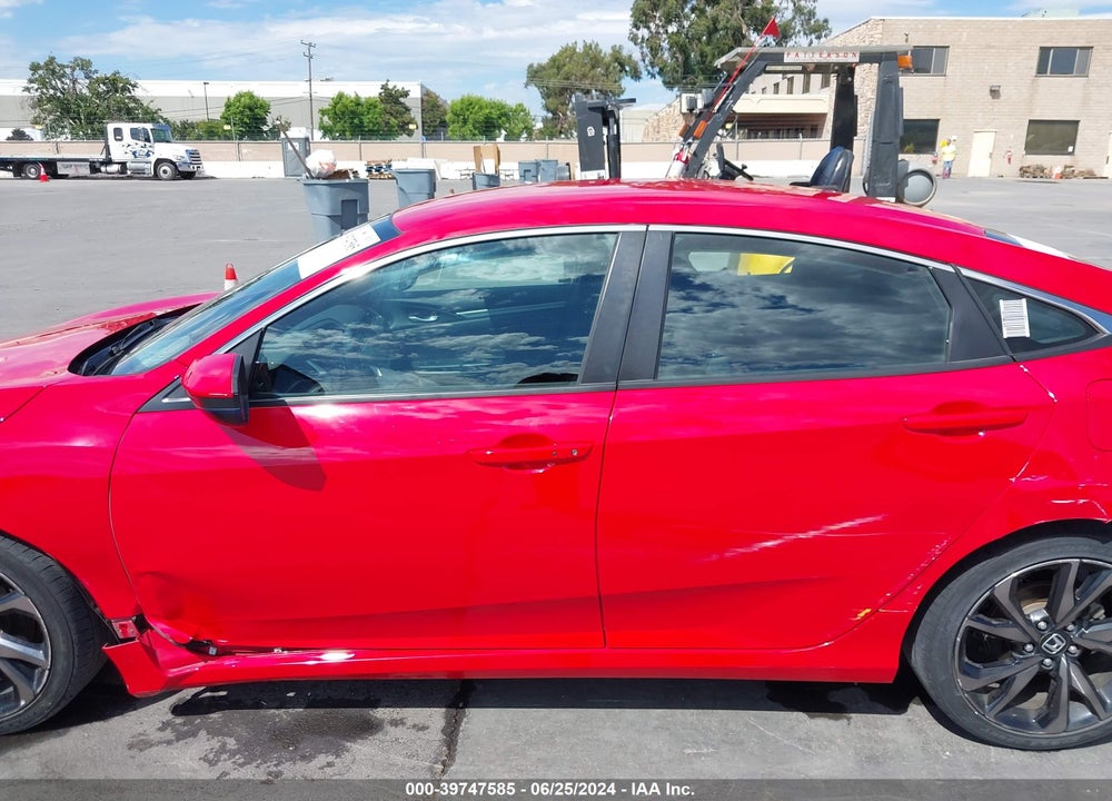 2019 HONDA CIVIC SPORT VIN: 2HGFC2F82KH503829
