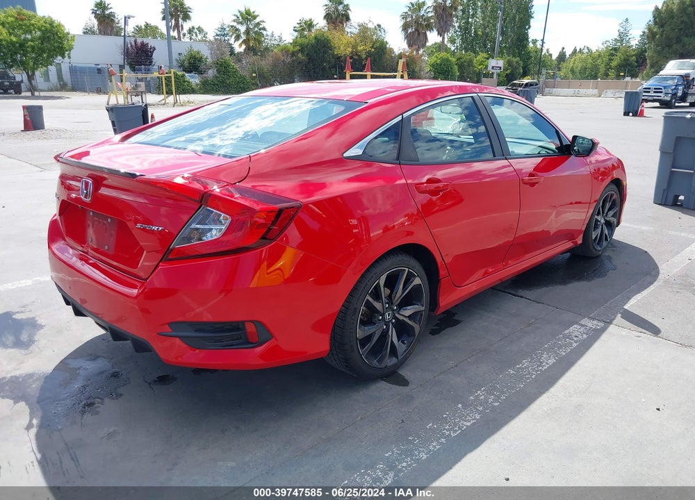 2019 HONDA CIVIC SPORT VIN: 2HGFC2F82KH503829