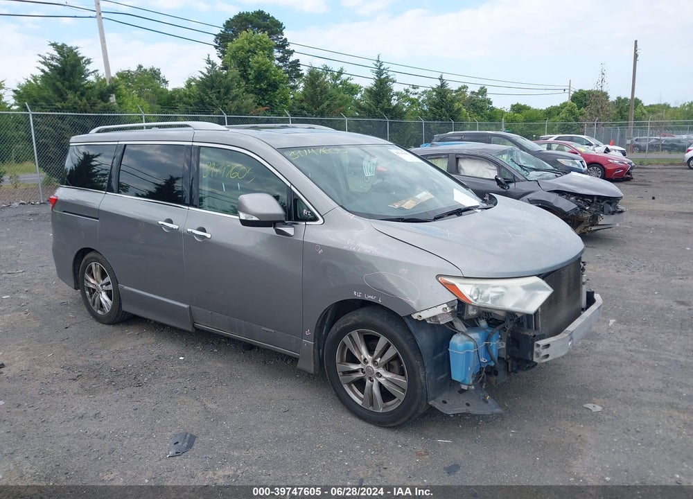 2012 NISSAN QUEST SL VIN: JN8AE2KP2C9032464