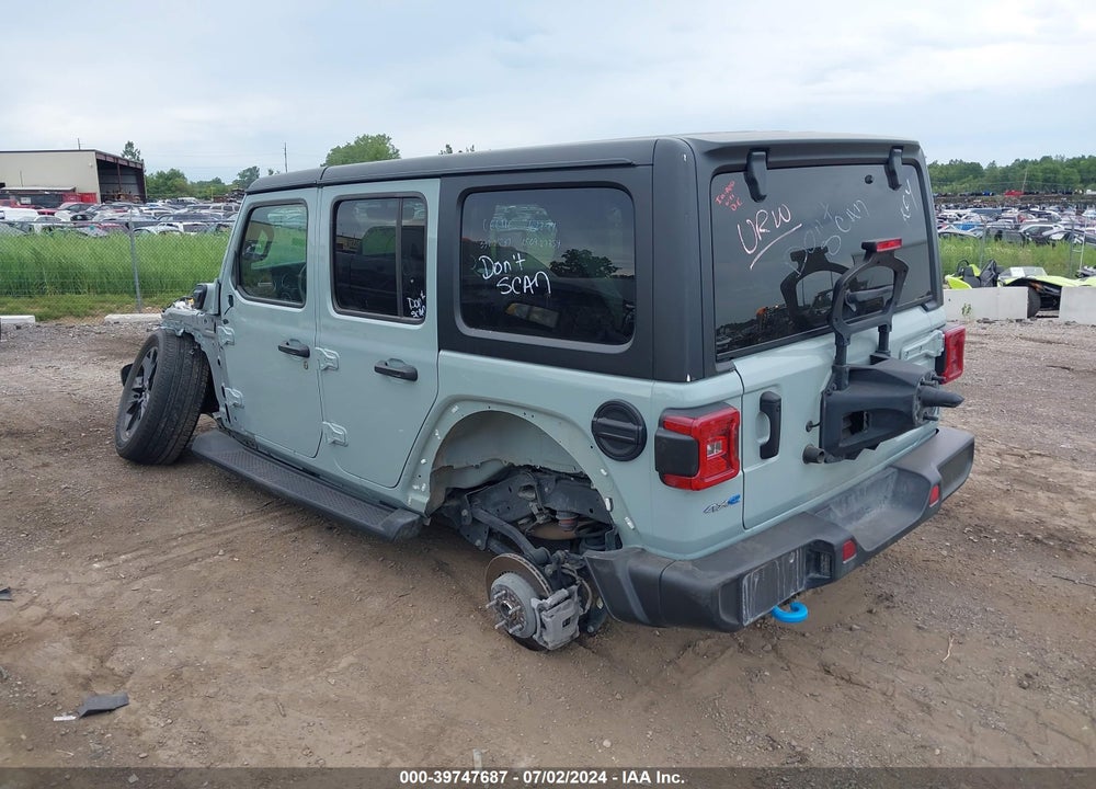 2023 JEEP WRANGLER 4XE SAHARA VIN: 1C4JJXP67PW627063