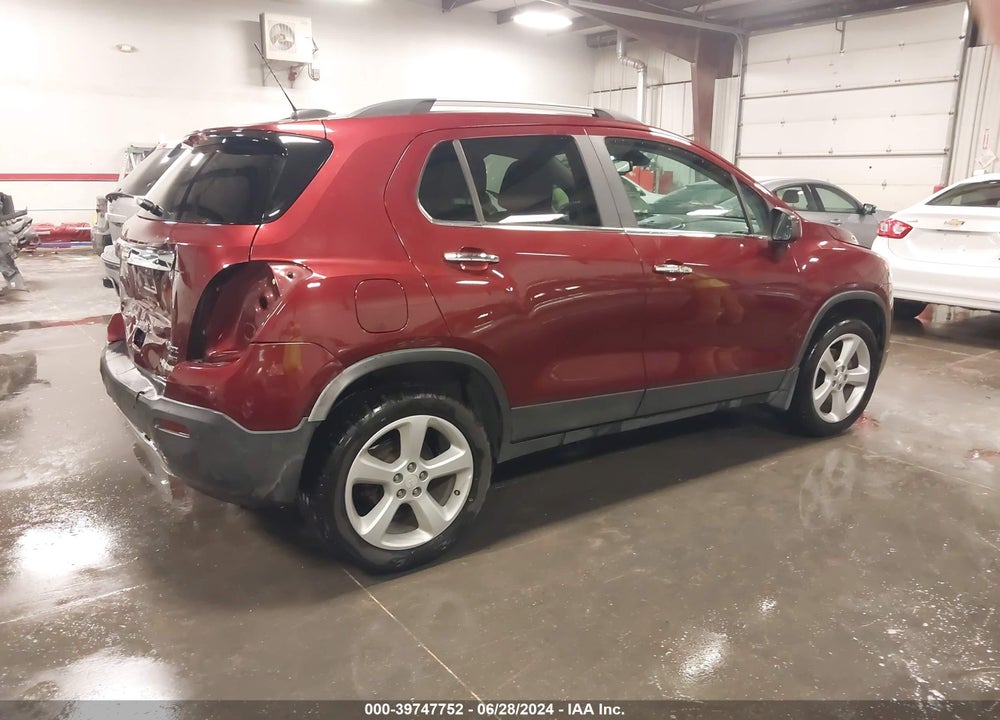 2016 CHEVROLET TRAX LTZ VIN: 3GNCJRSB5GL250111