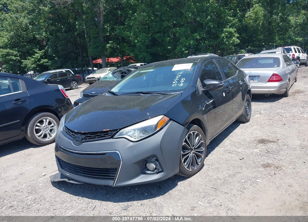 2016 TOYOTA COROLLA VIN: 2T1BURHE6GC554922
