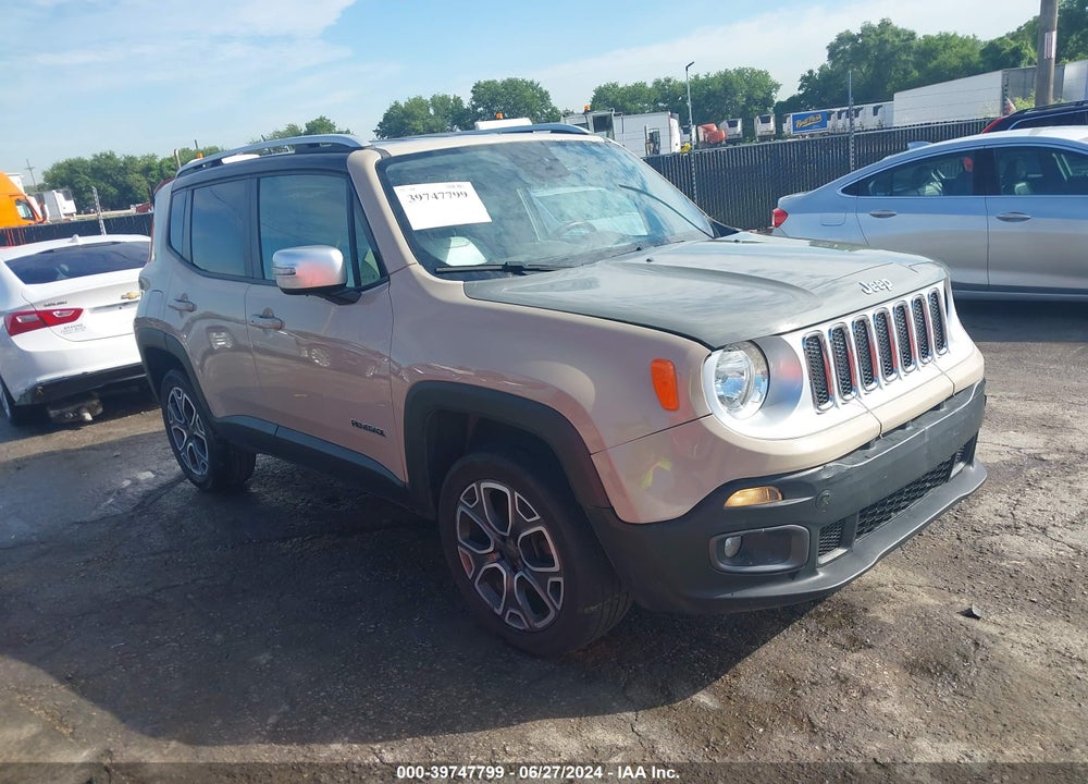 2015 JEEP RENEGADE LIMITED VIN: ZACCJBDT4FPC00893
