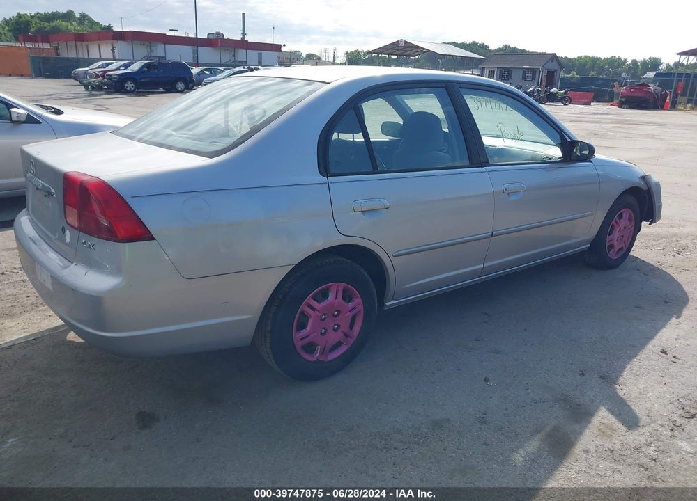 2002 HONDA CIVIC LX VIN: 1HGES16532L061306