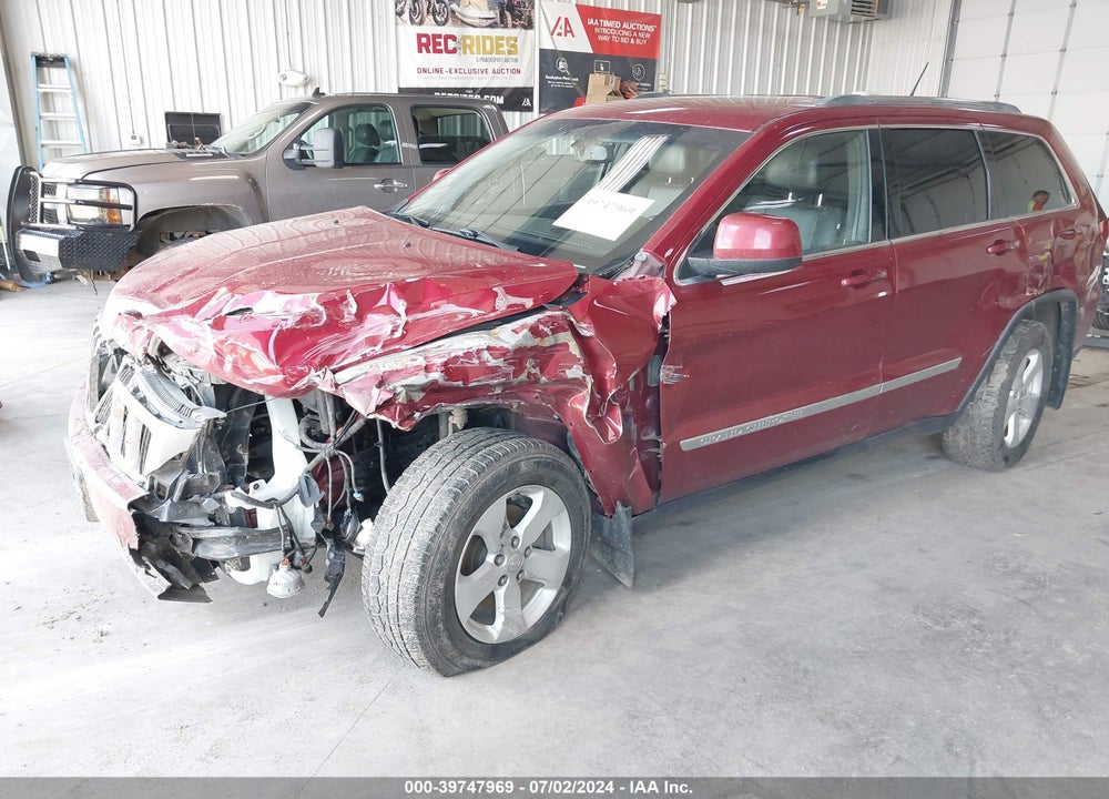 2012 JEEP GRAND CHEROKEE LAREDO VIN: 1C4RJFAG7CC114888
