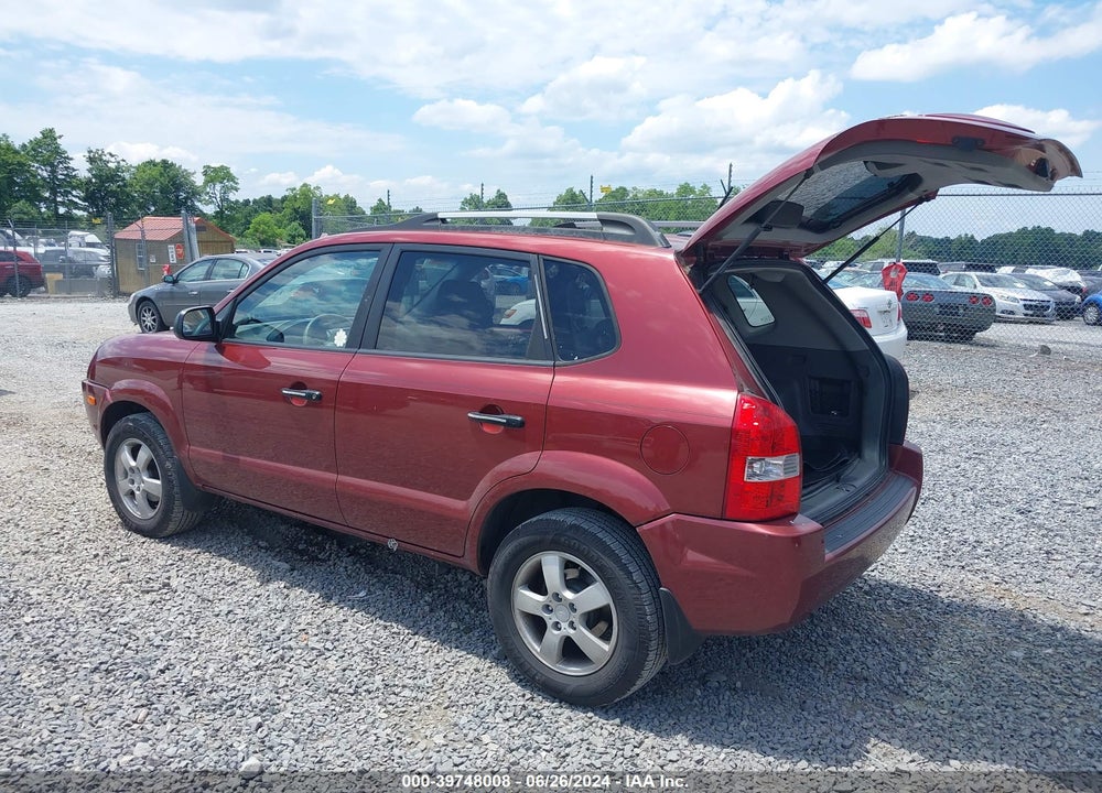 2008 HYUNDAI TUCSON GLS VIN: KM8JM12B88U875050