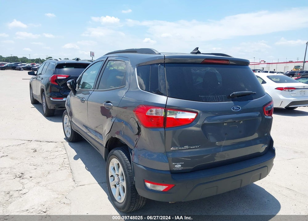 2020 FORD ECOSPORT SE VIN: MAJ6S3GL5LC320333