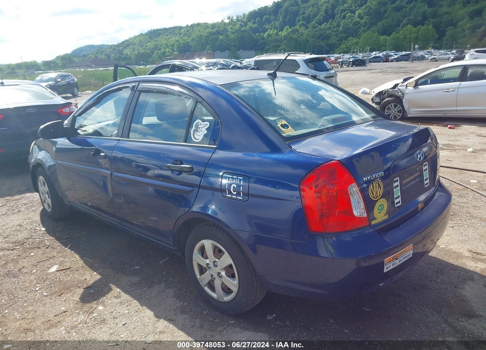 2009 HYUNDAI ACCENT GLS VIN: KMHCN46C59U332072