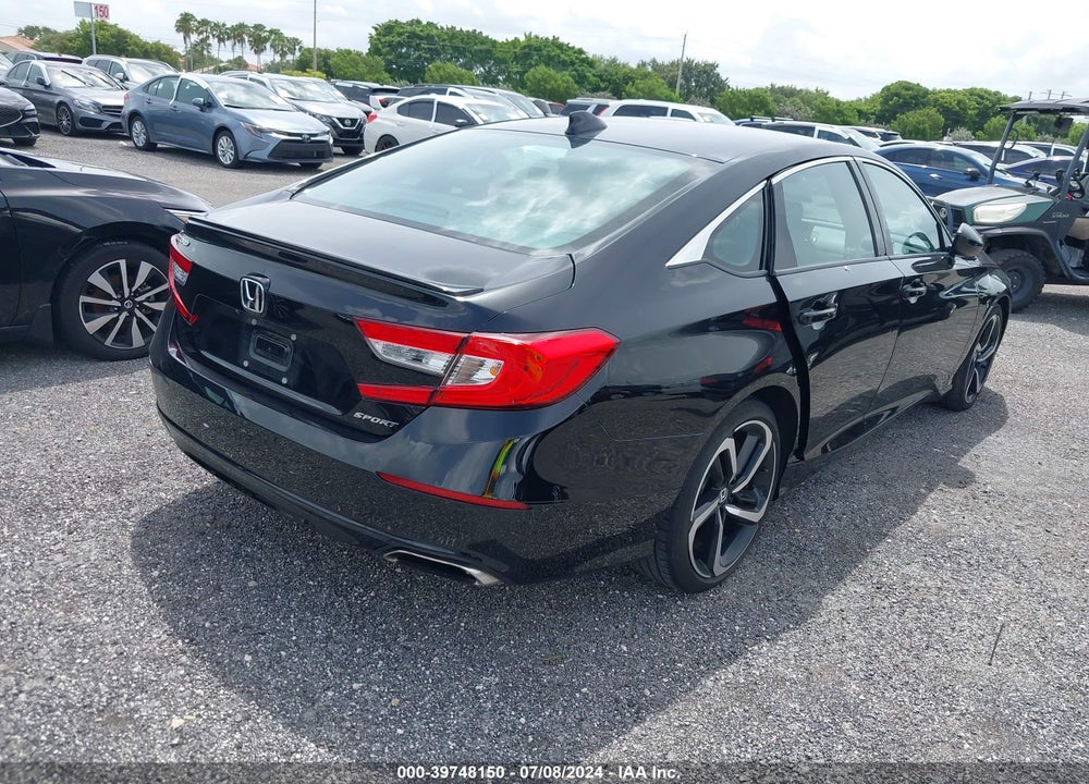 2021 HONDA ACCORD SPORT VIN: 1HGCV1F38MA074404