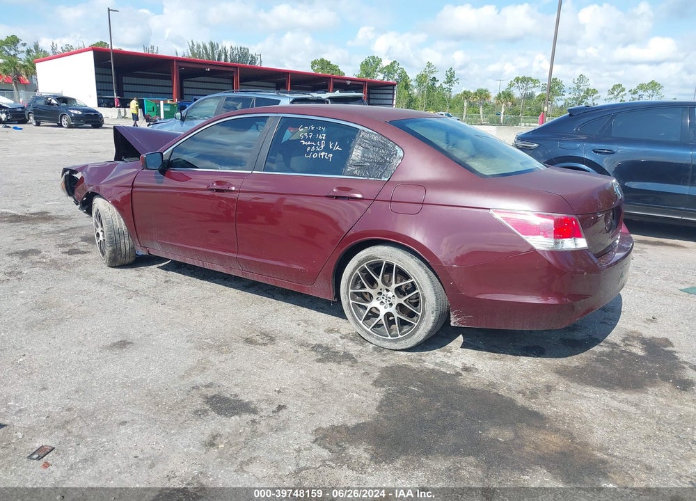2009 HONDA ACCORD 2.4 LX VIN: 1HGCP26399A083345