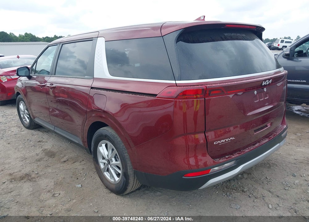 2024 KIA CARNIVAL MPV LX SEAT PACKAGE VIN: KNDNB4H34R6365801