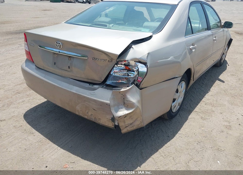 2004 TOYOTA CAMRY LE VIN: 4T1BE32K44U830520