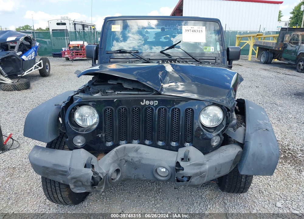 2014 JEEP WRANGLER SPORT VIN: 1C4GJWAG3EL235587