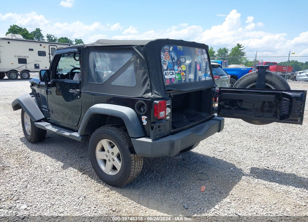 2014 JEEP WRANGLER SPORT VIN: 1C4GJWAG3EL235587