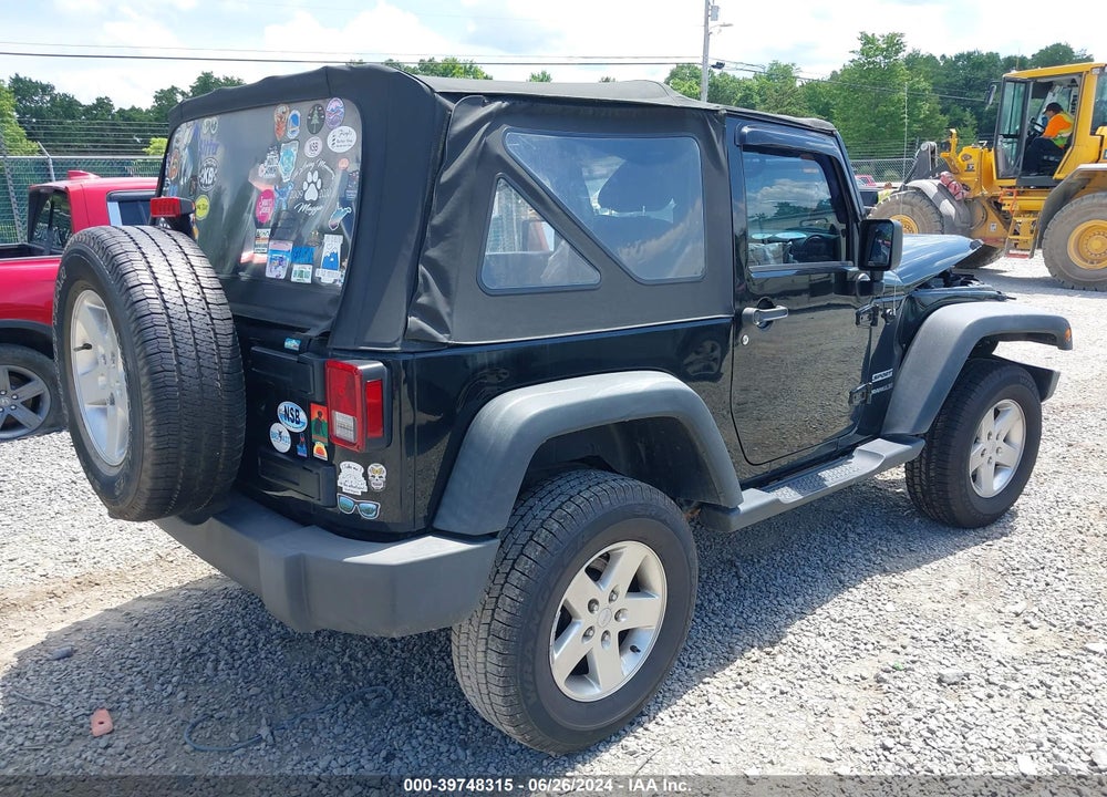 2014 JEEP WRANGLER SPORT VIN: 1C4GJWAG3EL235587