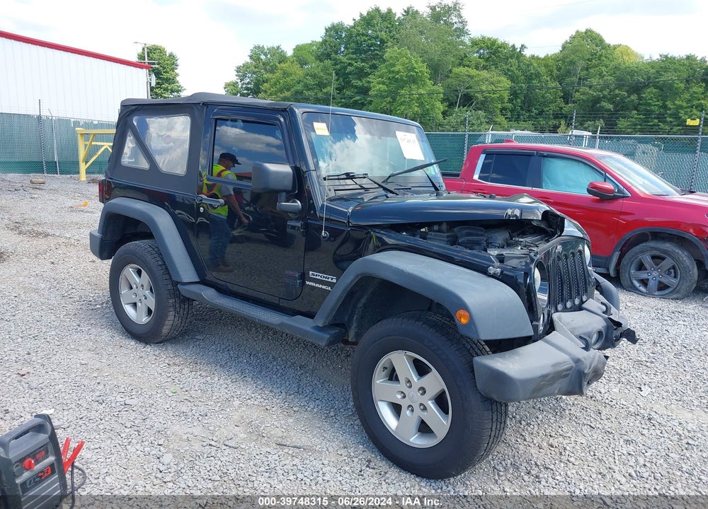 2014 JEEP WRANGLER SPORT VIN: 1C4GJWAG3EL235587