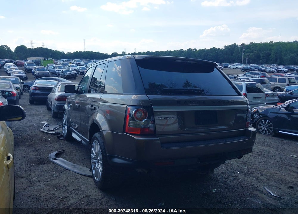 2012 LAND ROVER RANGE ROVER SPORT HSE VIN: SALSK2D44CA725751