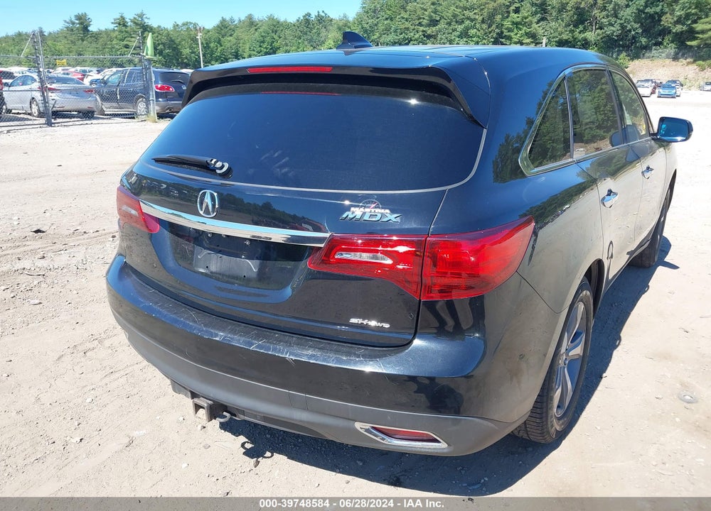 2014 ACURA MDX VIN: 5FRYD4H27EB007555