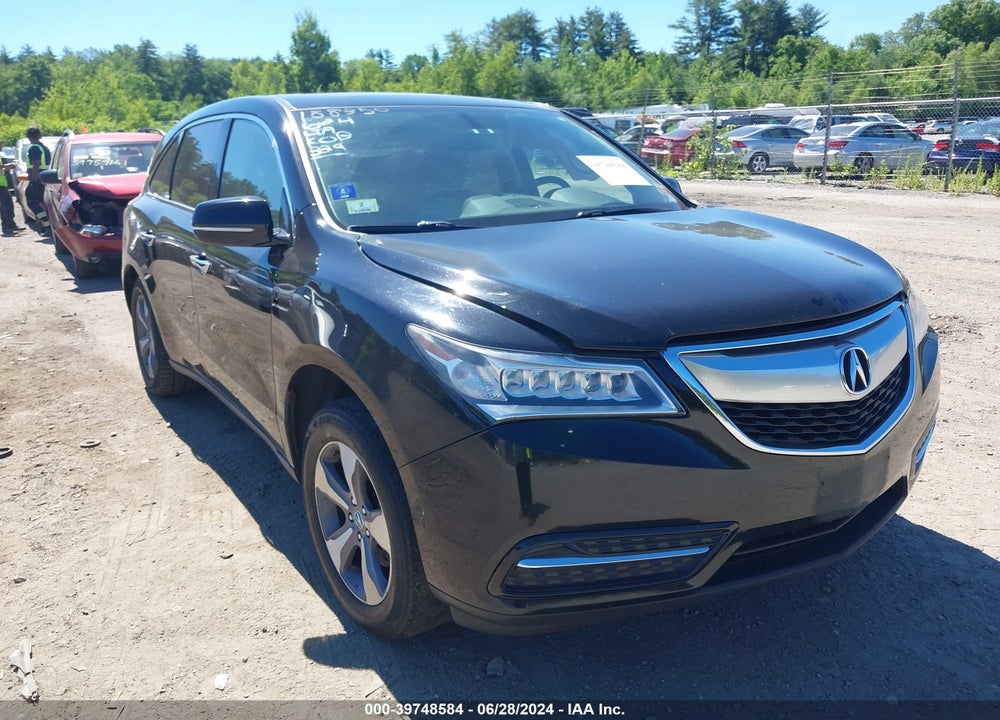 2014 ACURA MDX VIN: 5FRYD4H27EB007555