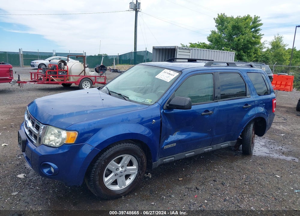 2008 FORD ESCAPE HYBRID VIN: 1FMCU59H38KE09256